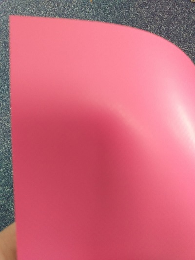 Pink Tarpaulin Sheeting Flame Retardant 4m x 17m